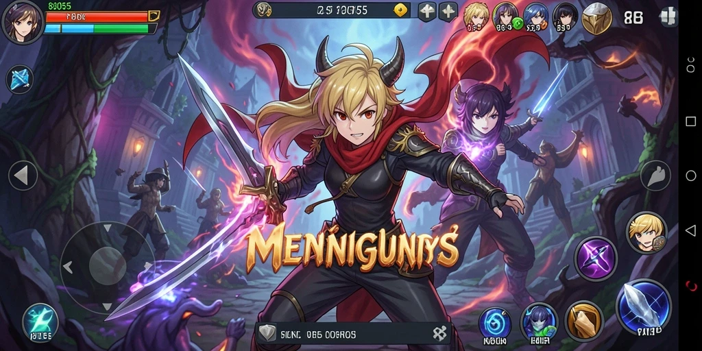 Gameplay seru dengan karakter anime yang menawan