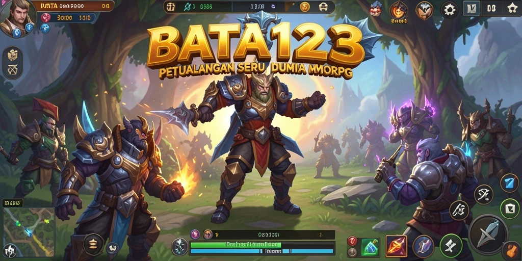 Screenshot BATA123 menampilkan momen epik dalam pertarungan MMORPG.