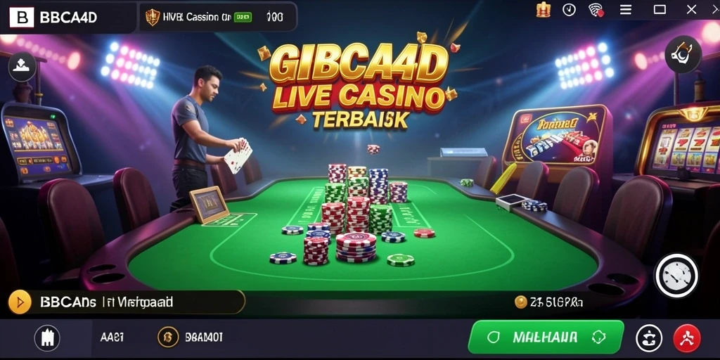 Gameplay menarik di BBCA4D yang menunjukkan dealer dan pemain berinteraksi.