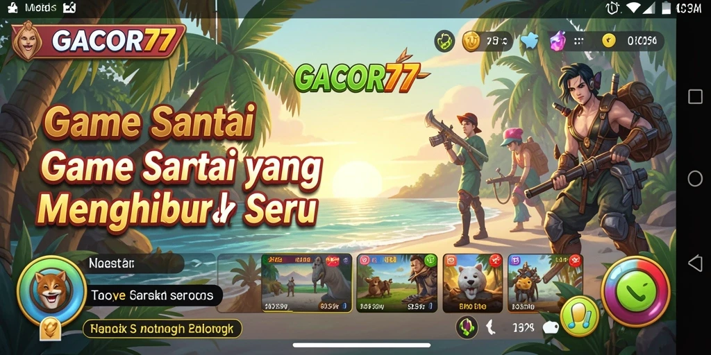 Screenshot GACOR77 menampilkan gameplay yang penuh warna dan menyenangkan.