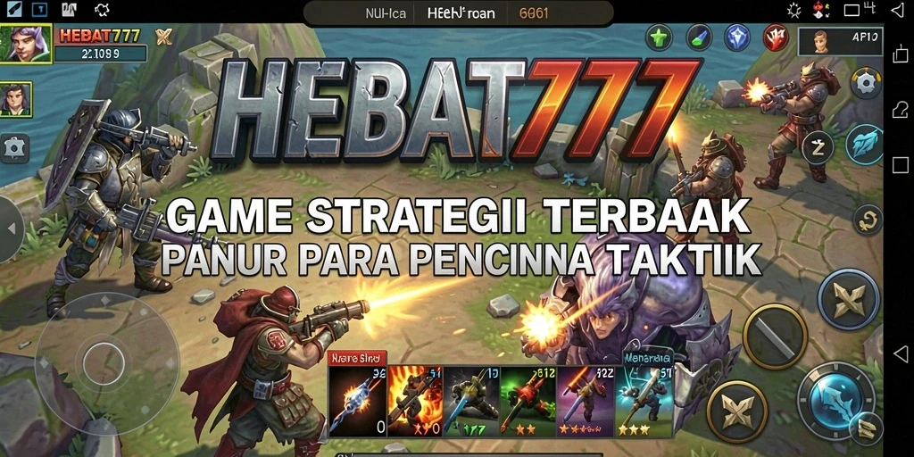 Screenshot HEBAT777 menampilkan aksi pertempuran strategi yang mendebarkan.