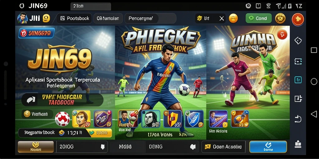 Screenshot gameplay <strong>JIN69</strong> menampilkan berbagai pilihan taruhan olahraga yang menarik.