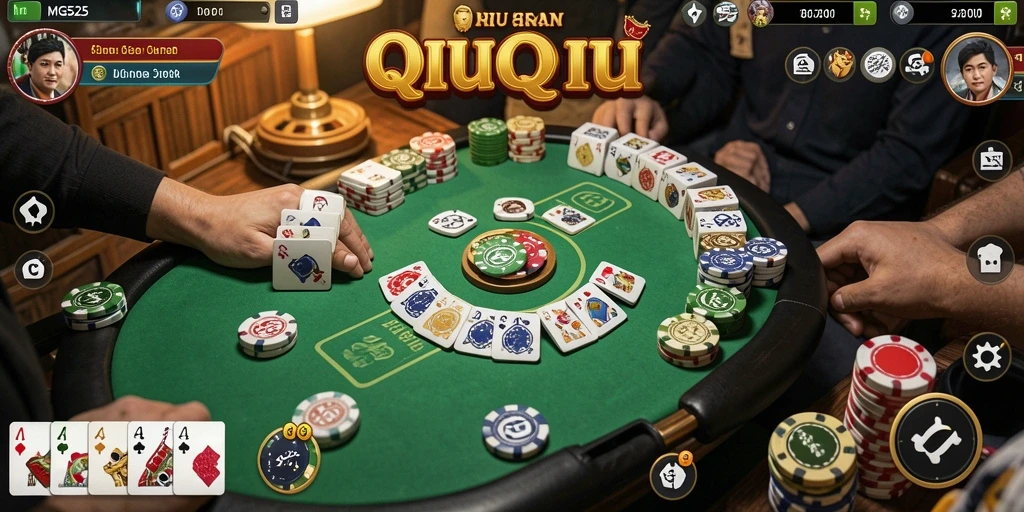 Tampilan gameplay seru QiuQiu di MG525.