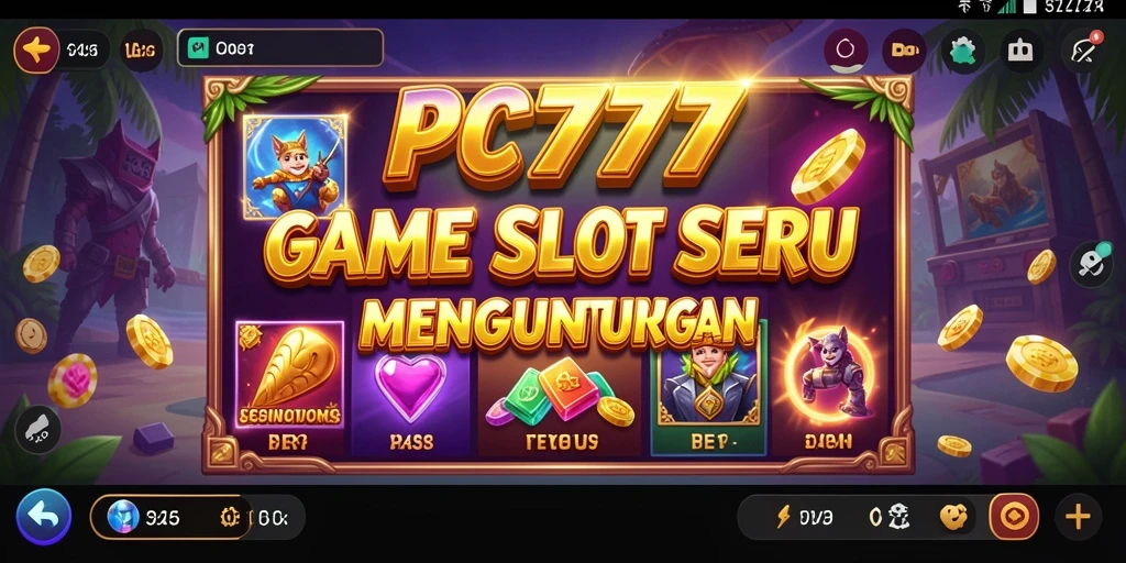 Tampilan utama gameplay slot PC777 yang mendebarkan.