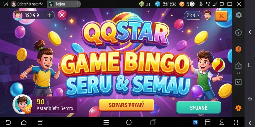 Tampilan gameplay Bingo yang seru dan interaktif di QQSTAR.