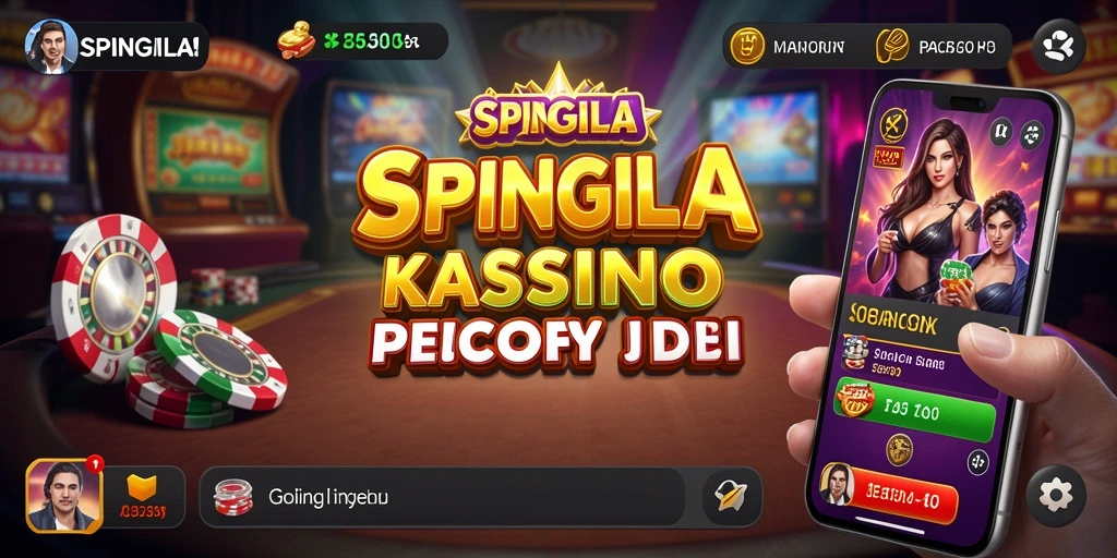 Tampilan gameplay SPINGILA yang menarik dan penuh aksi kasino.