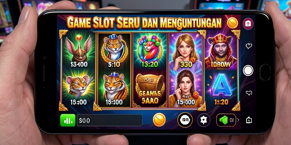 Screenshot utama T6 menampilkan aksi seru permainan slot.