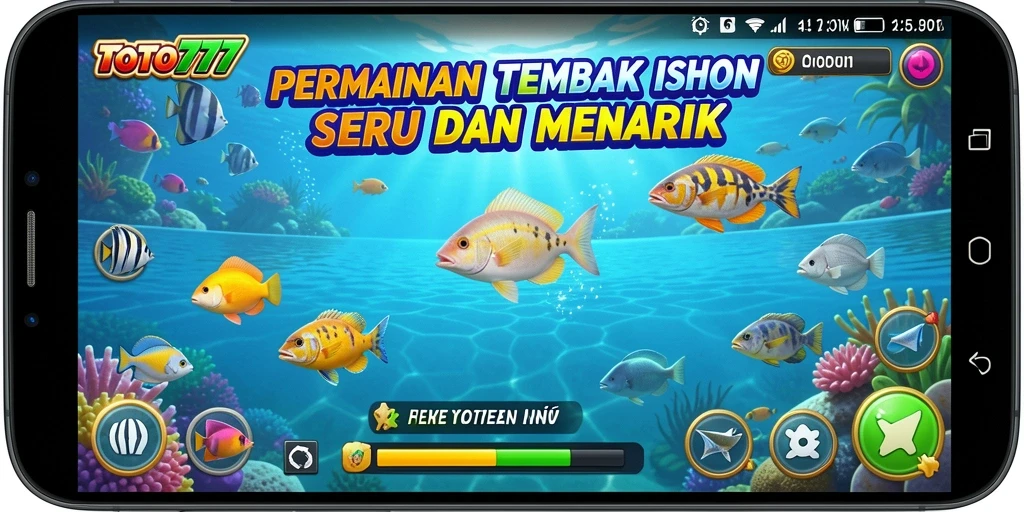 Tampilan gameplay yang menampilkan aksi Tembak Ikan di TOTO777.