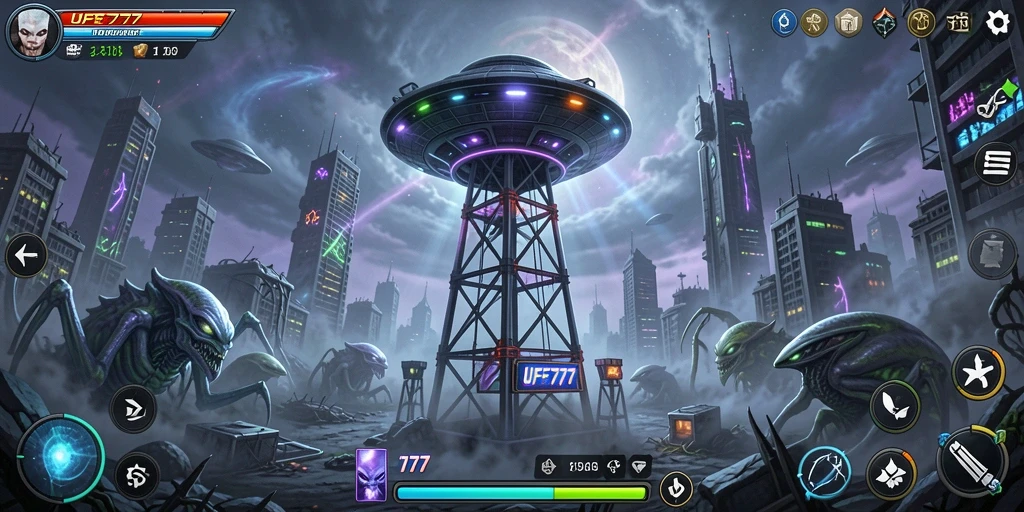 Tampilan gameplay Tower Defense yang menegangkan dan berkualitas tinggi.