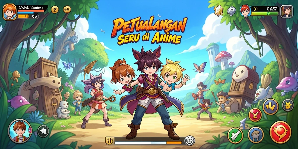 Tampilan gameplay seru dan menakjubkan di W67.